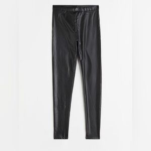 NWOT H&M Kid's Black Shimmer Girl's Leggings US 7